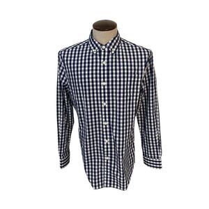 Nat Nast Men's Blue Plaid Shirt Medium